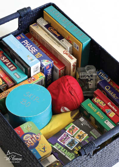 We have 10+ board game storage ideas that will get your games organized. Make game night even more fun when you get your board game collection in order. Board games and cards in bins.