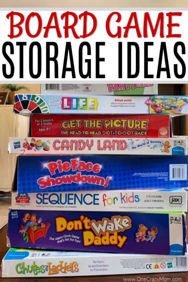 We have 10+ board game storage ideas that will get your games organized. Make game night even more fun when you get your board game collection in order. Stack of board games.