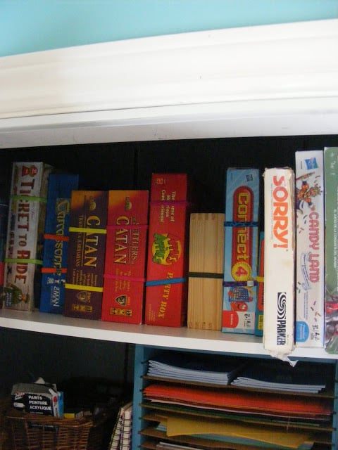 We have 10+ board game storage ideas that will get your games organized. Make game night even more fun when you get your board game collection in order. Board games on a bookshelf.