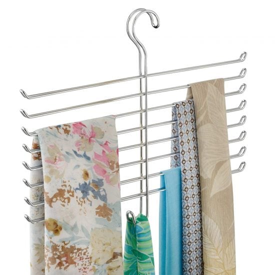 Do you have a ton of scarves but no where to put them? We have creative ways to organize scarves that are easy and budget friendly. Do you have a ton of scarves but no where to put them? We have creative ways to organize scarves that are easy and budget friendly.