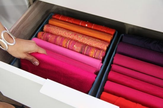 Do you have a ton of scarves but no where to put them? We have creative ways to organize scarves that are easy and budget friendly. Do you have a ton of scarves but no where to put them? We have creative ways to organize scarves that are easy and budget friendly.