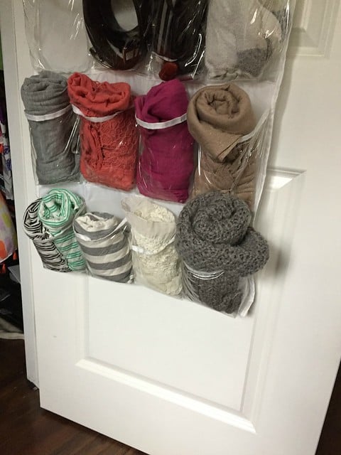 Do you have a ton of scarves but no where to put them? We have creative ways to organize scarves that are easy and budget friendly. Do you have a ton of scarves but no where to put them? We have creative ways to organize scarves that are easy and budget friendly.