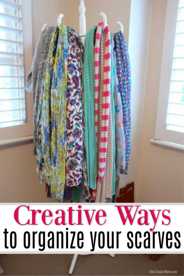 Do you have a ton of scarves but no where to put them? We have creative ways to organize scarves that are easy and budget friendly. Do you have a ton of scarves but no where to put them? We have creative ways to organize scarves that are easy and budget friendly.