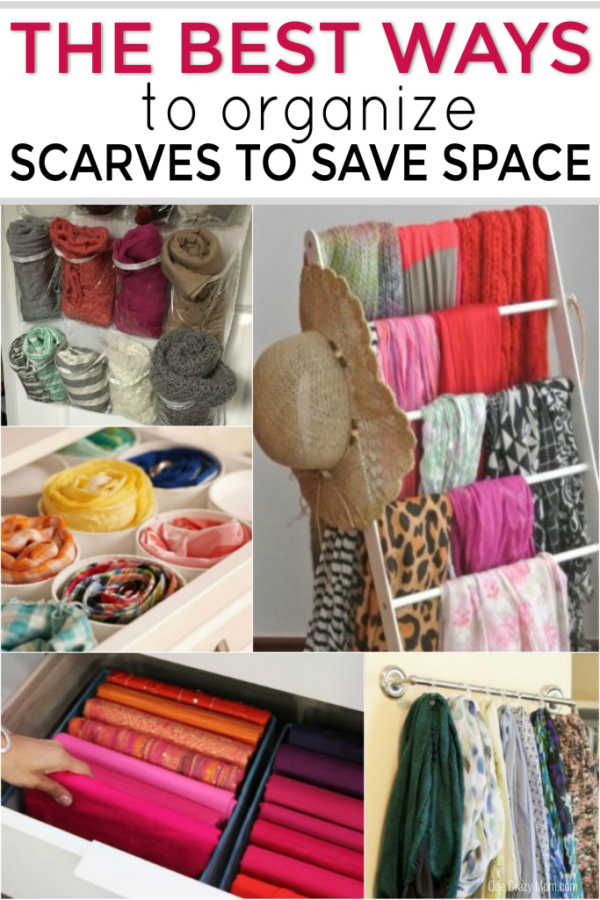 Do you have a ton of scarves but no where to put them? We have creative ways to organize scarves that are easy and budget friendly. Do you have a ton of scarves but no where to put them? We have creative ways to organize scarves that are easy and budget friendly.