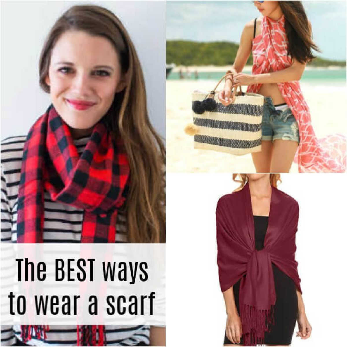 We have 10+ different ways to wear a scarf. If you love scarves but need new ideas, try these cute ways to wear a scarf that you might not have thought of.
