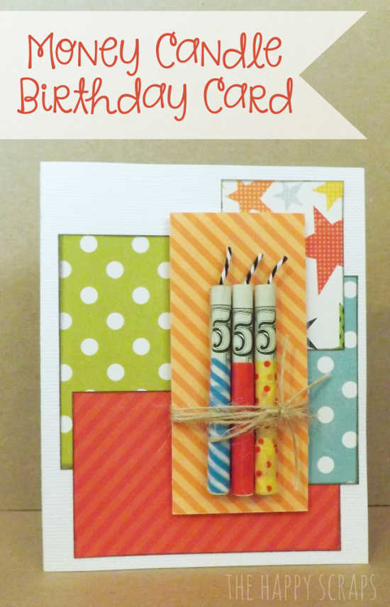 We have over 15 cute ideas for giving money. Some people are hard to shop for and you need creative Money Gift Ideas to make giving cash special. Card with cash rolled into candle shapes.