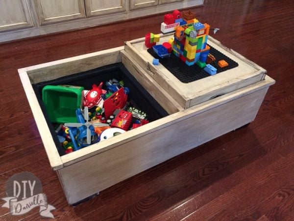 Are Lego's taking over your house? Try these clever 15+ Lego storage ideas to get everything in order and make Lego time even more fun. Ottoman for lego storage.