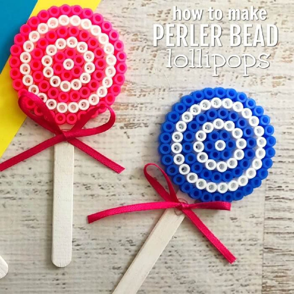 Perler beads are so fun and this Lollipop Perler Beads Craft is the perfect activity for the kids. This craft idea is simple and frugal but a blast to make! Perler beads are so fun and this Lollipop Perler Beads Craft is the perfect activity for the kids. This craft idea is simple and frugal but a blast to make!