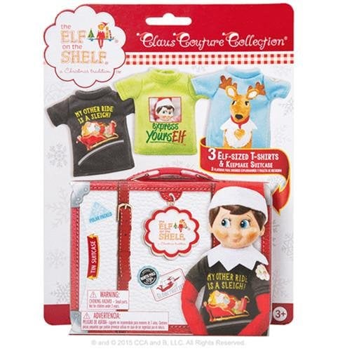 The kids love when Elf on the Shelf makes it's official appearance. Everyone knows you must have Elf on the shelf accessories and we have the ones you need! Elf on the shelf t-shirt set.