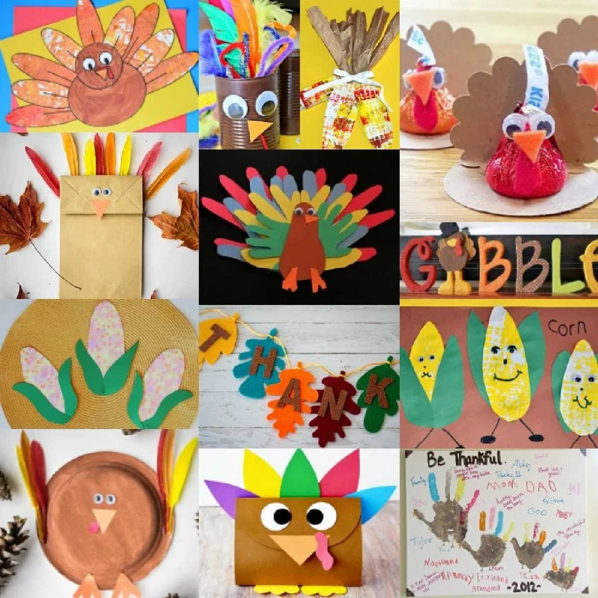 Try these simple Thanksgiving Craft Ideas. From festive garland to turkey hand prints, you will find Thanksgiving crafts ideas for all ages to enjoy.