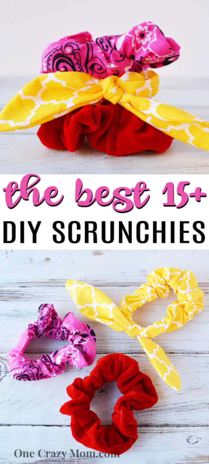 We have over 15 DIY Scrunchies that are fun and easy to make. Find styles for everyone that are sure to be a hit. These are the best diy scrunchies. We have over 15 DIY Scrunchies that are fun and easy to make. Find styles for everyone that are sure to be a hit. These are the best diy scrunchies.