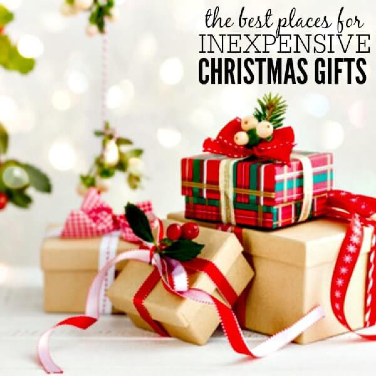 The holidays can be expensive! Save money with these places to shop for inexpensive Christmas gifts. 10 places for inexpensive Christmas gifts. The holidays can be expensive! Save money with these places to shop for inexpensive Christmas gifts. 10 places for inexpensive Christmas gifts.