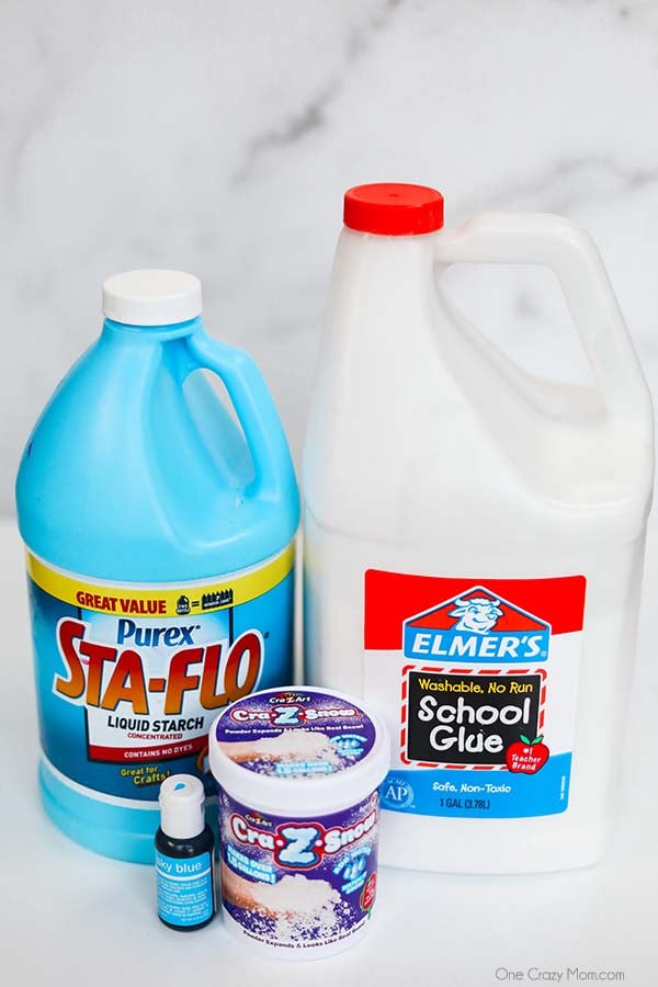 We have the best cloud slime recipe and it is super easy to make. If your kids love slime, they are going to love to learn how to make cloud slime. Ingredients for cloud slime: liquid starch, school glue, instant snow, food coloring.