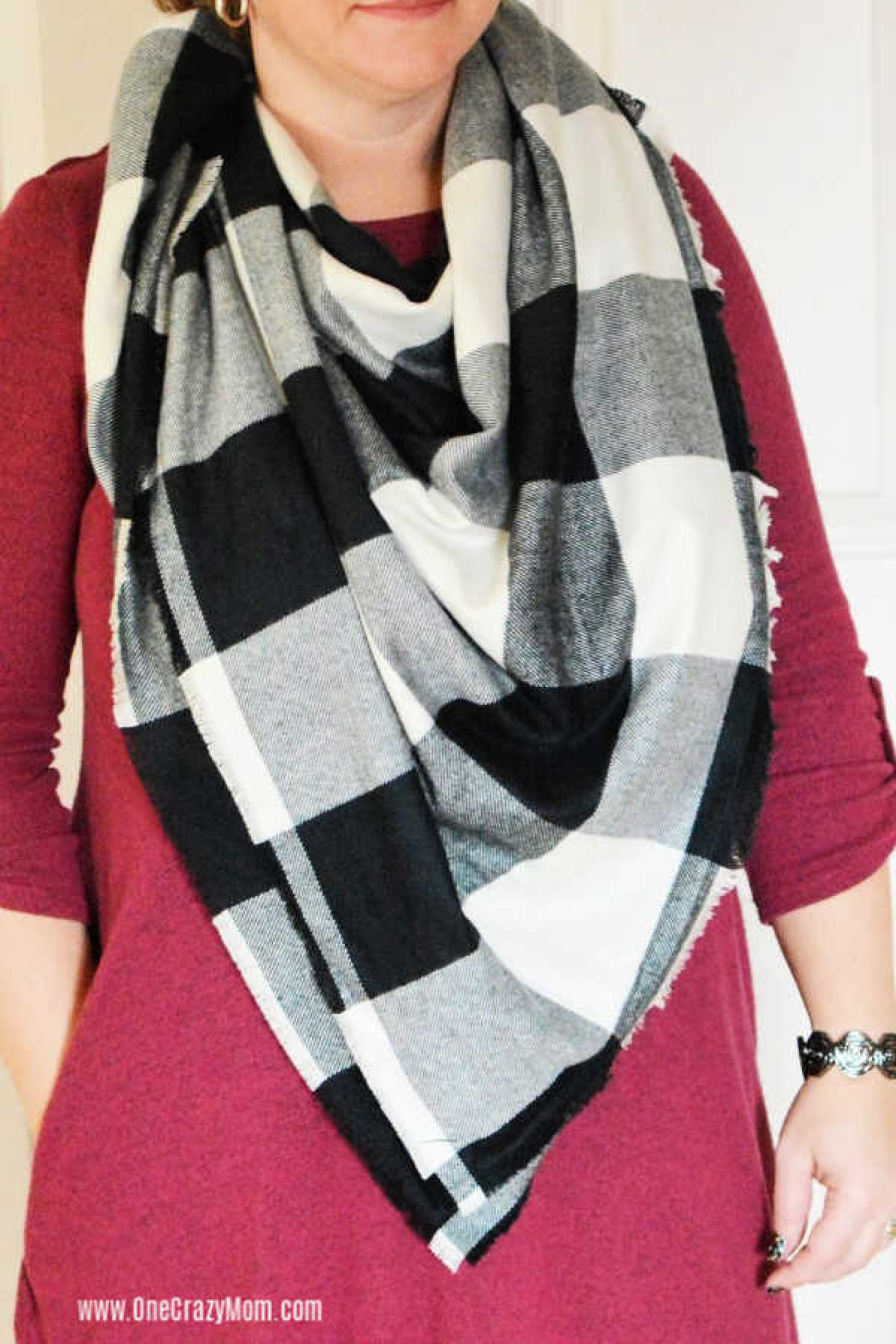 Learn how to make a blanket scarf and see how simple and easy it is. No need to buy these scarves at the store when you can make a no sew scarf at home. Learn how to make a blanket scarf and see how simple and easy it is. No need to buy these scarves at the store when you can make a no sew scarf at home.