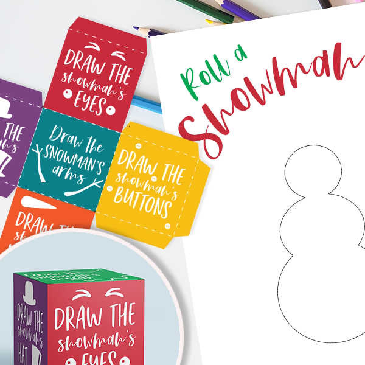 Get this free roll a snowman printable for a fun activity for the kiddos. This would be perfect for Christmas parties and more. Free printable snowman game. Get this free roll a snowman printable for a fun activity for the kiddos. This would be perfect for Christmas parties and more. Free printable snowman game.