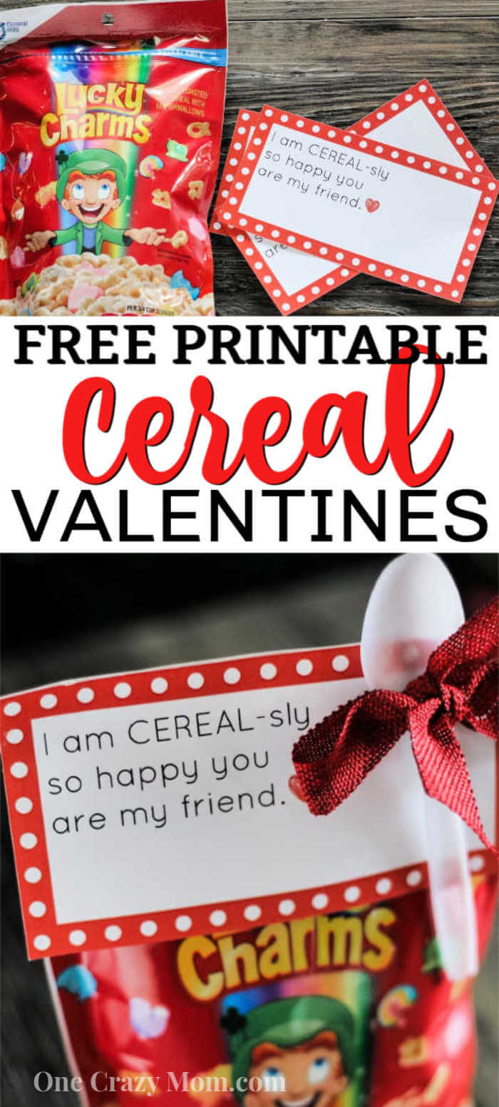 If you are looking for something different to hand out this Valentine's Day, try making Cereal Valentines. Get a FREE cereal VALENTINES PRINTABLE. If you are looking for something different to hand out this Valentine's Day, try making Cereal Valentines. Get a FREE cereal VALENTINES PRINTABLE.