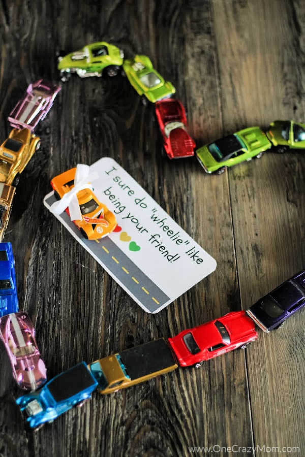 We have a fun and free printable to make these Hot Wheels Valentines. Homemade valentine cards are so easy to make and a ton of fun!