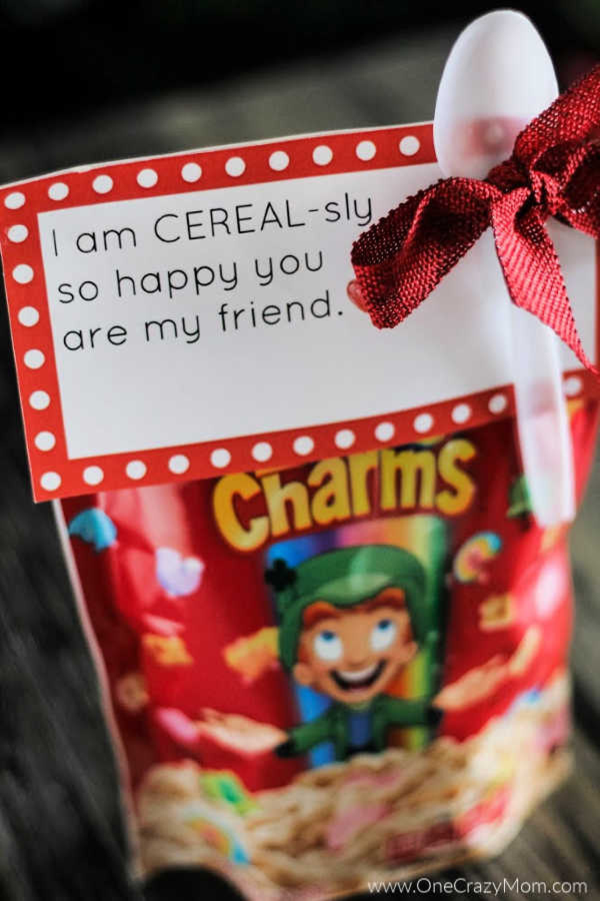 If you are looking for something different to hand out this Valentine's Day, try making Cereal Valentines. Get a FREE cereal VALENTINES PRINTABLE. If you are looking for something different to hand out this Valentine's Day, try making Cereal Valentines. Get a FREE cereal VALENTINES PRINTABLE.
