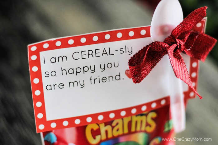 If you are looking for something different to hand out this Valentine's Day, try making Cereal Valentines. Get a FREE cereal VALENTINES PRINTABLE. If you are looking for something different to hand out this Valentine's Day, try making Cereal Valentines. Get a FREE cereal VALENTINES PRINTABLE.