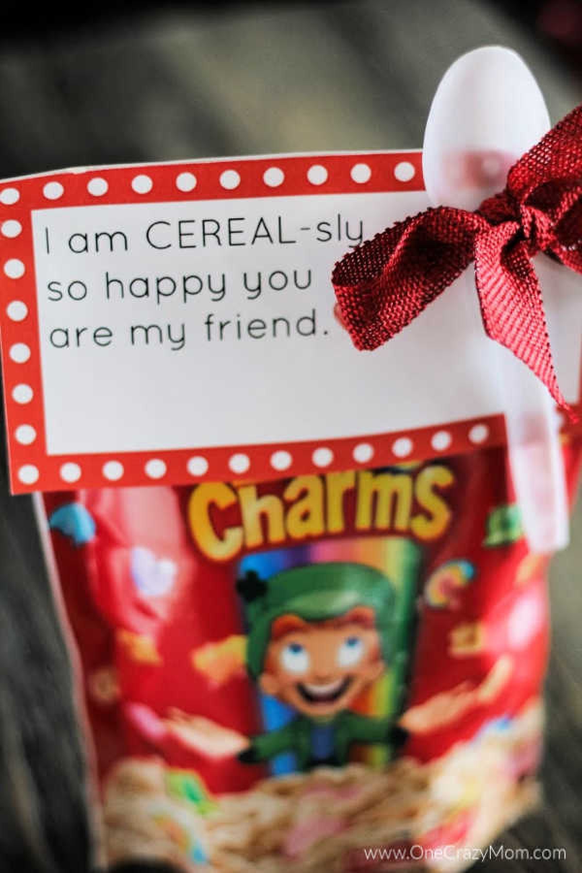 If you are looking for something different to hand out this Valentine's Day, try making Cereal Valentines. Get a FREE cereal VALENTINES PRINTABLE. If you are looking for something different to hand out this Valentine's Day, try making Cereal Valentines. Get a FREE cereal VALENTINES PRINTABLE.