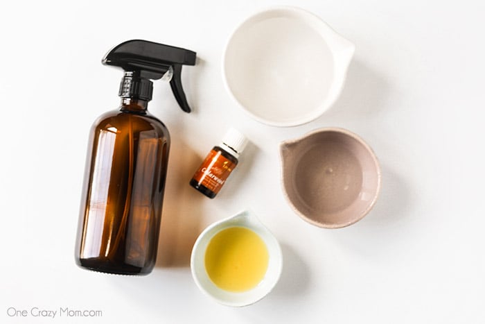 Make this DIY hardwood floor cleaner in just minutes for an all natural cleaner you will love. From floors to trim and more, your wood will be so clean. Ingredients - Glass Storage Spray bottle, olive oil, essential oil, water, vinegar