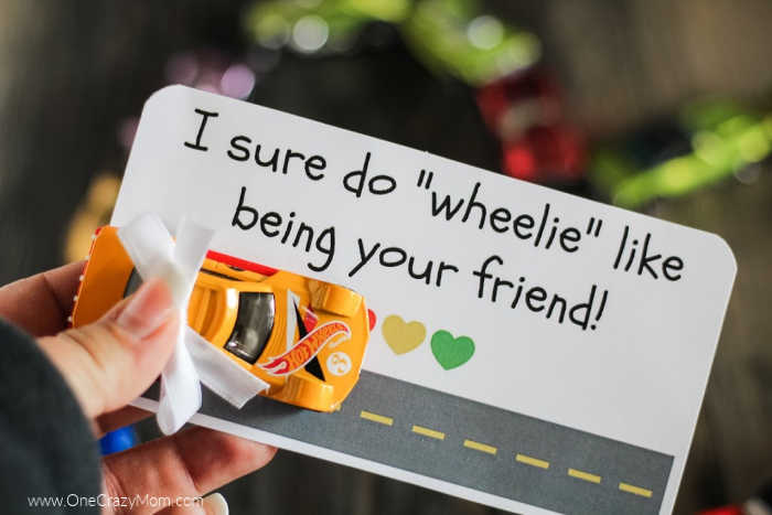 We have a fun and free printable to make these Hot Wheels Valentines. Homemade valentine cards are so easy to make and a ton of fun! We have a fun and free printable to make these Hot Wheels Valentines. Homemade valentine cards are so easy to make and a ton of fun!