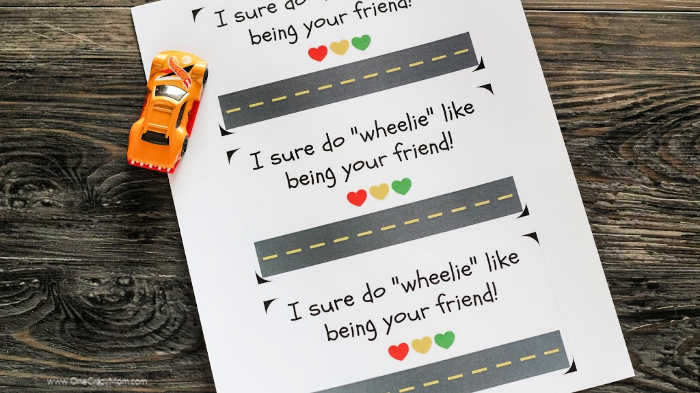 We have a fun and free printable to make these Hot Wheels Valentines. Homemade valentine cards are so easy to make and a ton of fun! We have a fun and free printable to make these Hot Wheels Valentines. Homemade valentine cards are so easy to make and a ton of fun!