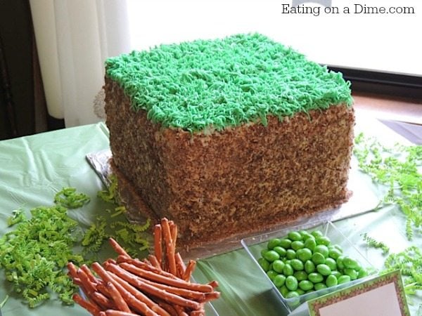 We have gathered the best Minecraft party ideas. From food and games to decor and more, find Minecraft birthday party ideas that are easy, frugal and fun! Birthday cake on the table.
