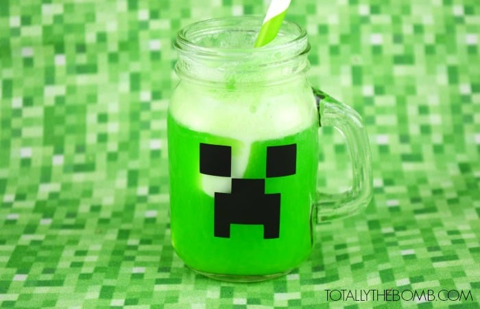 We have gathered the best Minecraft party ideas. From food and games to decor and more, find Minecraft birthday party ideas that are easy, frugal and fun! Glass with creeper punch.