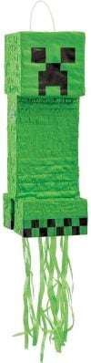 We have gathered the best Minecraft party ideas. From food and games to decor and more, find Minecraft birthday party ideas that are easy, frugal and fun! Pinata hanging for party.
