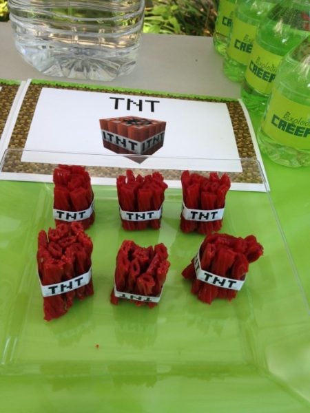 We have gathered the best Minecraft party ideas. From food and games to decor and more, find Minecraft birthday party ideas that are easy, frugal and fun! TNT candy ready to enjoy.