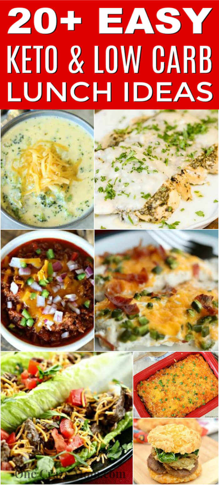 Find over 20 delicious Keto lunch ideas that are easy to prepare and loaded with flavor. Lunch might be your favorite meal with so many tasty recipes that are perfect to pack for work as well. #eatingonadime #ketorecipes #lunchrecipes Find over 20 delicious Keto lunch ideas that are easy to prepare and loaded with flavor. Lunch might be your favorite meal with so many tasty recipes that are perfect to pack for work as well. #eatingonadime #ketorecipes #lunchrecipes