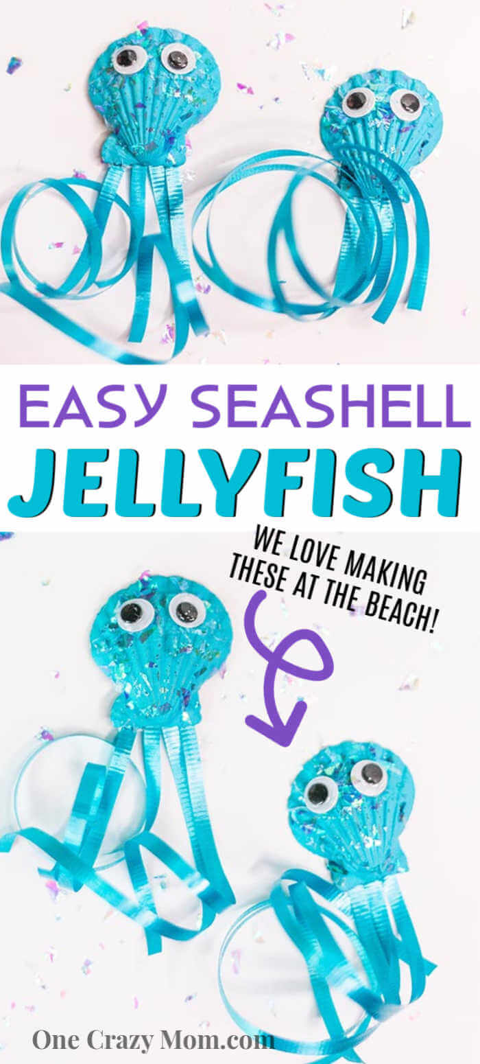 This DIY Jellyfish Seashell Craft is the perfect craft to do during the summer. Keep the kiddos busy with this inexpensive and simple seashell craft. This DIY Jellyfish Seashell Craft is the perfect craft to do during the summer. Keep the kiddos busy with this inexpensive and simple seashell craft.