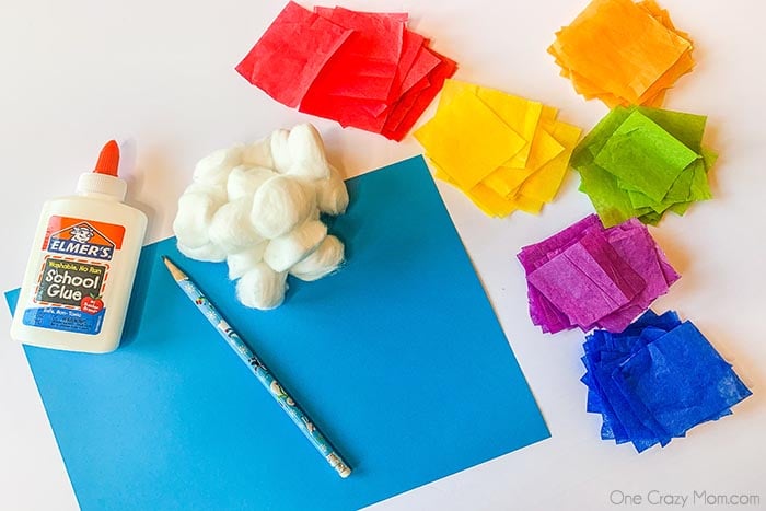 Make this colorful rainbow tissue paper craft for the perfect indoor activity. Easy rainbow crafts are so fun and a great learning activity. Make this colorful rainbow tissue paper craft for the perfect indoor activity. Easy rainbow crafts are so fun and a great learning activity.