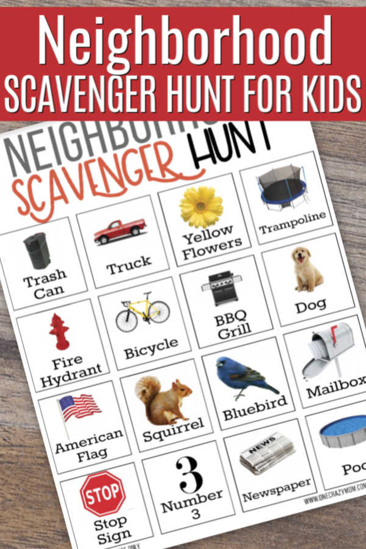 Are the kids bored? Try this fun Neighborhood scavenger hunt for kids. Get your free printable and get started with this neighborhood scavenger hunt. Are the kids bored? Try this fun Neighborhood scavenger hunt for kids. Get your free printable and get started with this neighborhood scavenger hunt.