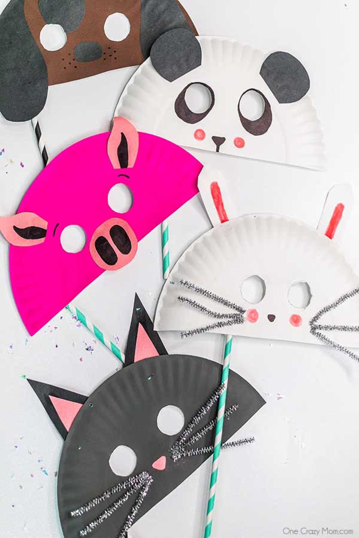 Animal paper plate masks are so simple and you probably already have all that you need at home! These are so easy that the kids can make several masks.
