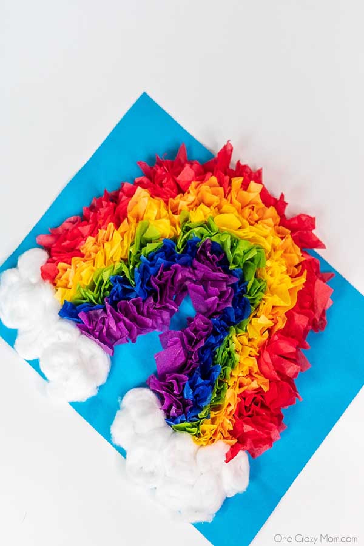 Make this colorful rainbow tissue paper craft for the perfect indoor activity. Easy rainbow crafts are so fun and a great learning activity. Make this colorful rainbow tissue paper craft for the perfect indoor activity. Easy rainbow crafts are so fun and a great learning activity.