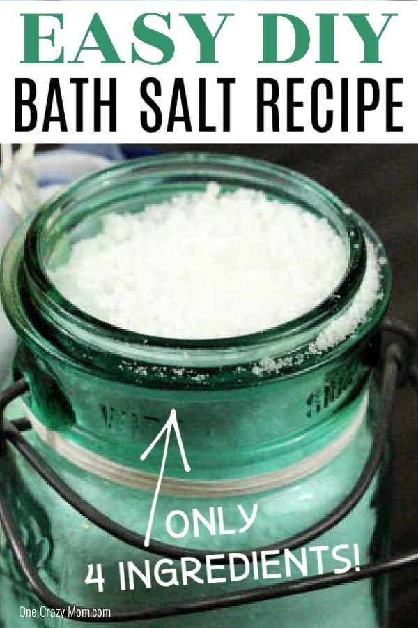 bath soak diy in a glass jar