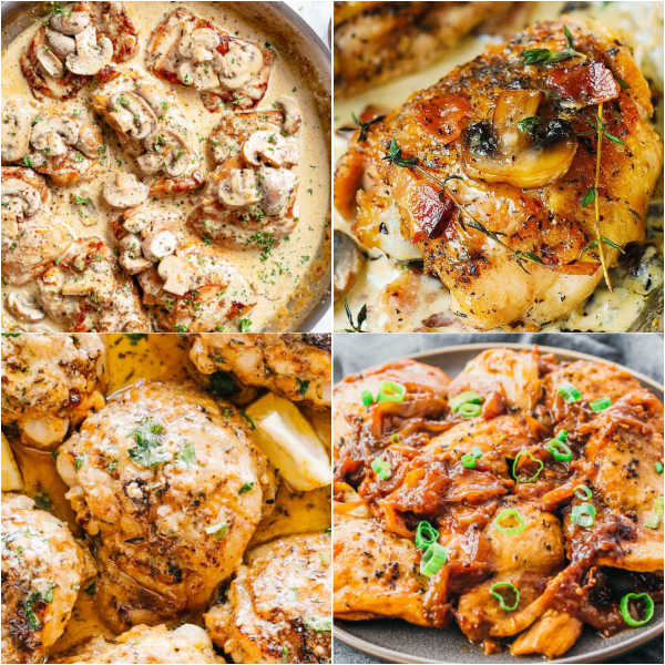 You will love these Keto Chicken Thigh Recipes if you are eating ketogenic. They are simple and delicious. The entire family will love keto chicken thighs. The entire family will love these Keto Chicken Thigh Recipes that are delicious and fast to prepare. 25 recipes for keto chicken thighs that are inexpensive, flavor packed and simple to make. Recipes include boneless, boneless skinless and bone in options. Choose from baked chicken, instapot and more. #onecrazymom #ketochickenthighrecipes #ketorecipes