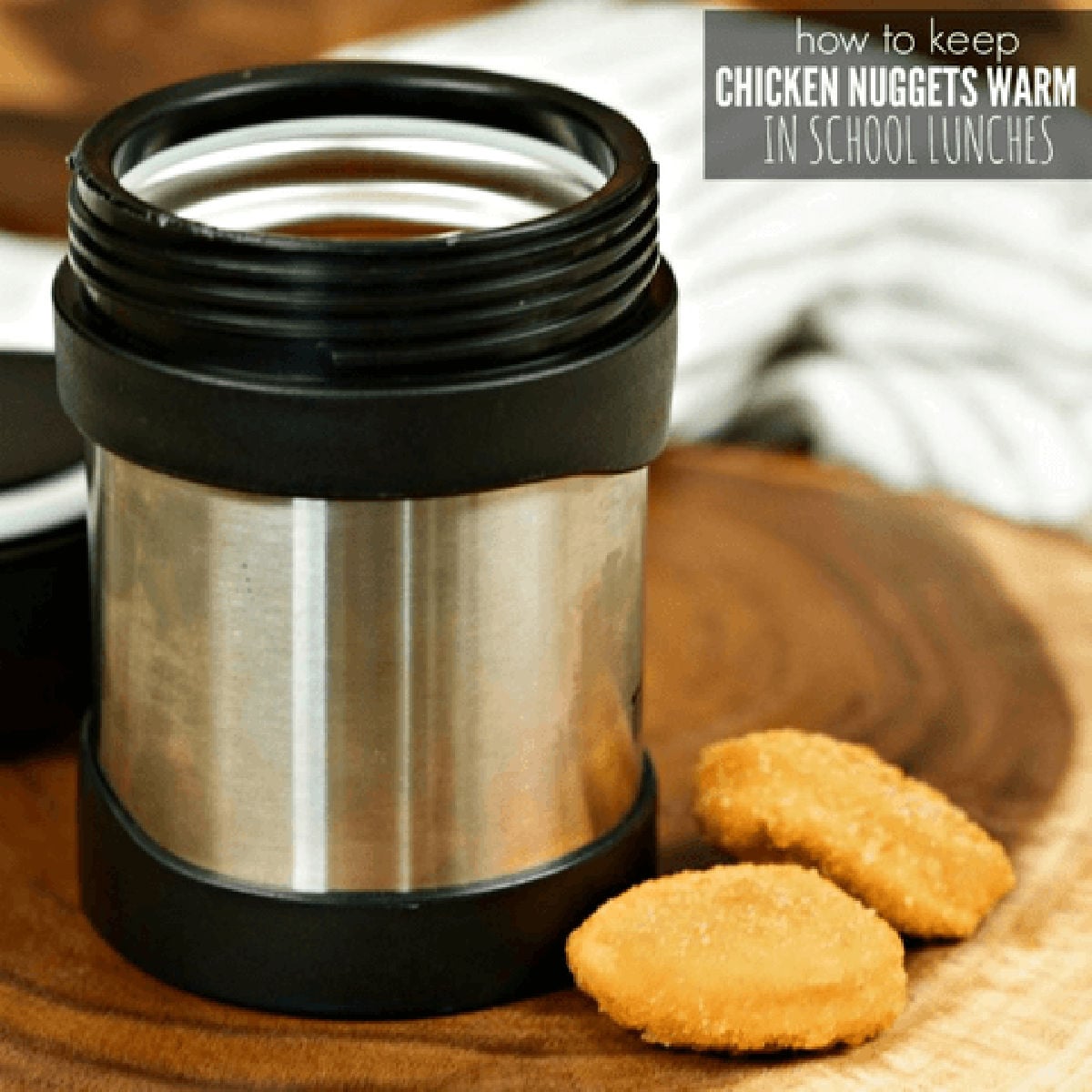 Learn how to keep chicken nuggets warm for school lunch. This simple tip will make packing lunches a breeze. It's quick and easy! This is one of my favorite lunch ideas. You’ll love this tip on how to keep chicken nuggets warm lunch ideas in thermos. This is an easy tip on how to keep nuggets warm in lunch box. #onecrazymom #lunchideas #lunchboxtips Learn how to keep chicken nuggets warm for school lunch. This simple tip will make packing lunches a breeze. It's quick and easy! This is one of my favorite lunch ideas. You’ll love this tip on how to keep chicken nuggets warm lunch ideas in thermos. This is an easy tip on how to keep nuggets warm in lunch box. #onecrazymom #lunchideas #lunchboxtips