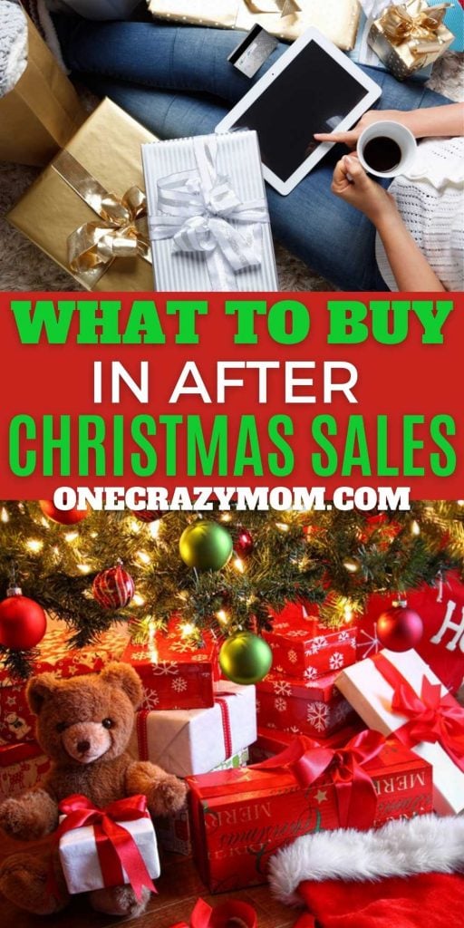 Here are the best 10 items to look for in the day after Christmas sales to save the most money. These items are not just decorations that you will find cheap. Check out these things that you’ll want to wait until AFTER Christmas to buy! #onecrazymom #afterchristmas #sales #moneysaving