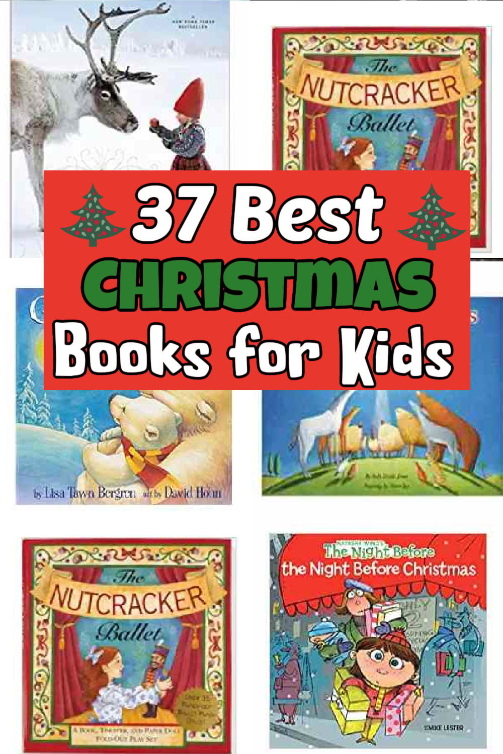 Encourage a love of reading by giving one of these Christmas books for kids. It is the perfect holiday tradition and great for family time. 37 of the best Christmas books for kids to read year after year. #onecrazymom #bestchristmasbooksforkids #christmasbooksforkids