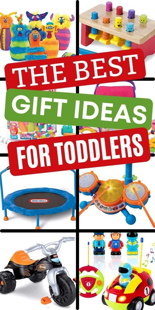 Here are the best gifts for toddlers. 25 of the best gift ideas for toddlers and the best Christmas gift ideas for toddlers that are affordable and kids will love too. You’ll love this toddler gift guide. #onecrazymom #giftideas #toddlergifts