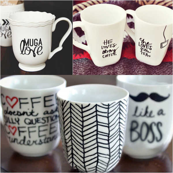 Photos of sharpie mugs.