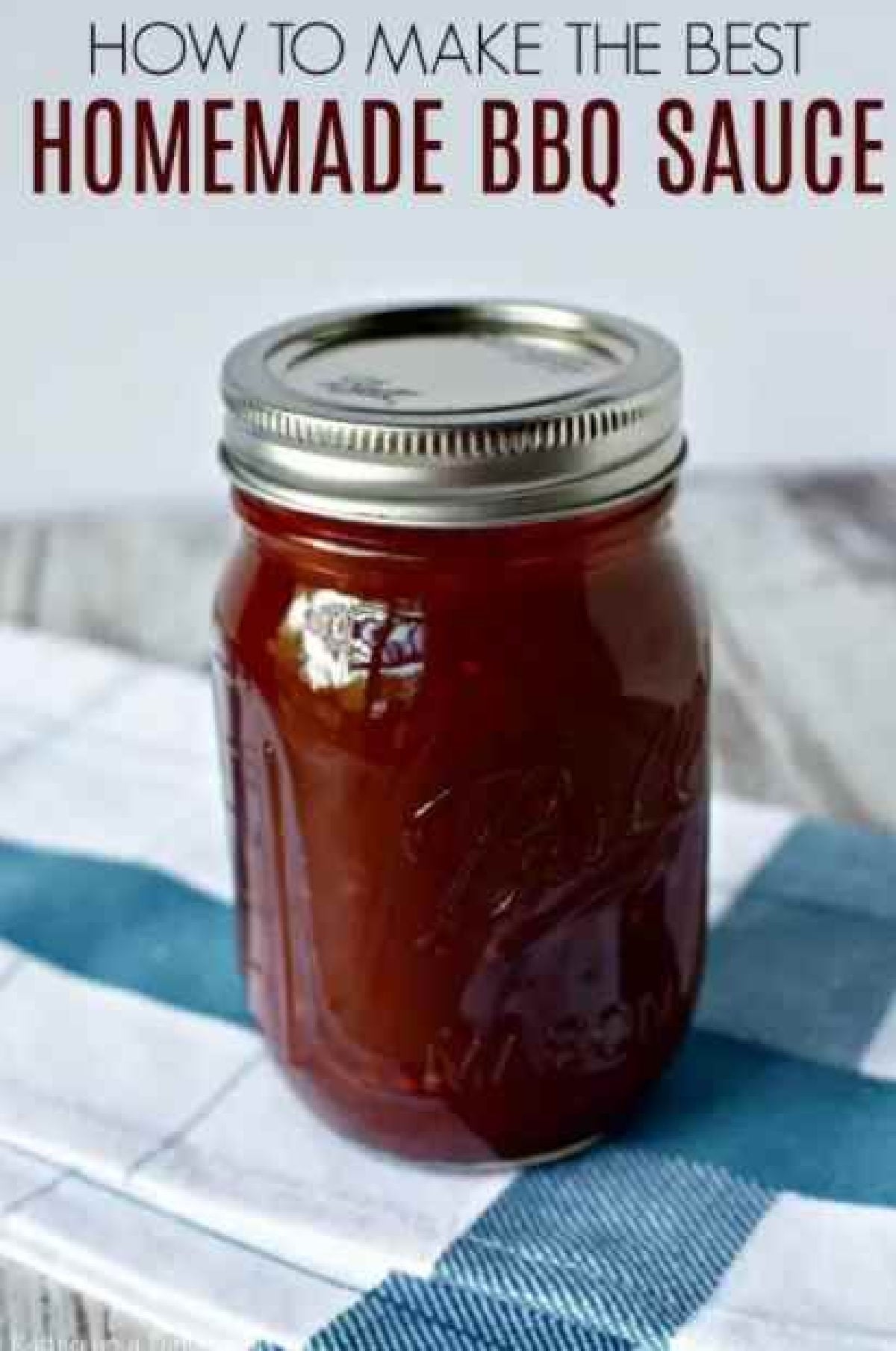 BBQ sauce in a jar.