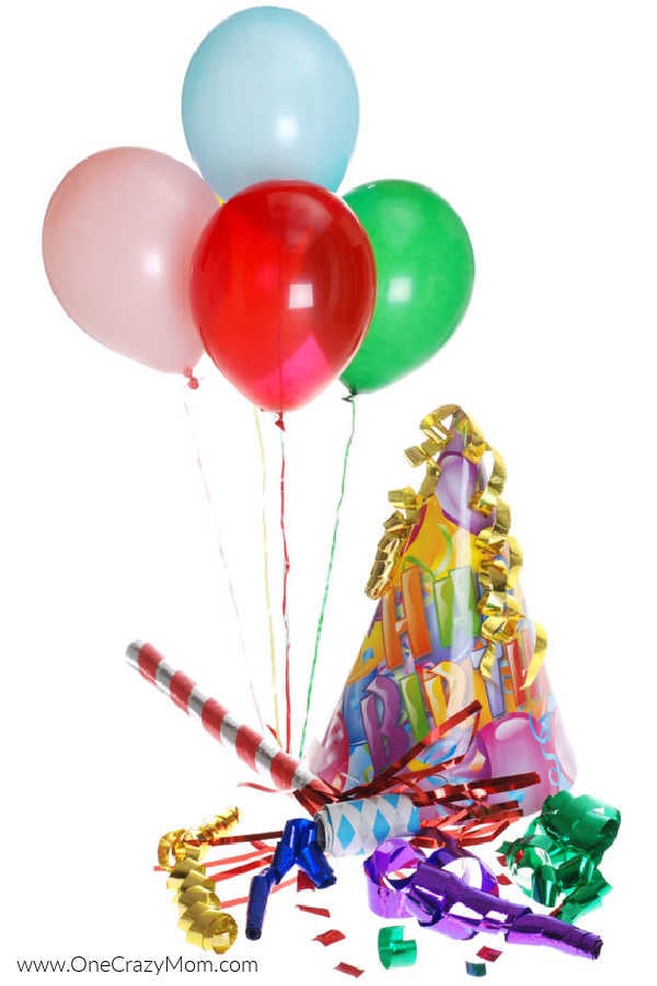 These birthday party decoration ideas are festive, frugal and easy too. Find 6 Birthday party decorations for any theme for kids. All these ideas are simple DIY ideas that you can make at home that are perfect for kids birthday parties! #onecrazymom #birthdayparties #deocrations #DIY #frugal #moneysavings