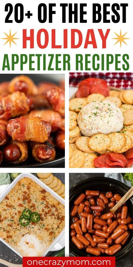 Try one of these simple and delicious holiday appetizers this year. Your family will love snacking on one of these easy holiday appetizers while they enjoy holiday family time. These appetizer recipes are easy to make ahead and perfect for Christmas, Thanksgiving, Easter and even the 4th of July. These simple appetizers are crowd pleasers and easy to make too. #onecrazymom #appetizerrecipes #holidays #holidayfood