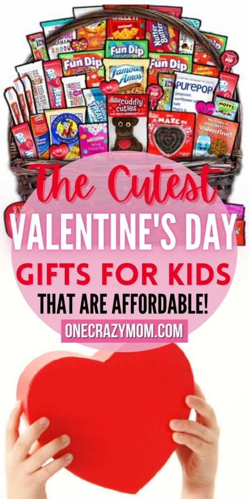 25 fun and frugal Valentine Gifts for kids that they will love. Check out one of these Valentine Gift ideas for kids this year. Everyone will love these adorable Valentine’s Day gift ideas. #onecrazymom #giftideas #valentinesday #kidgifts