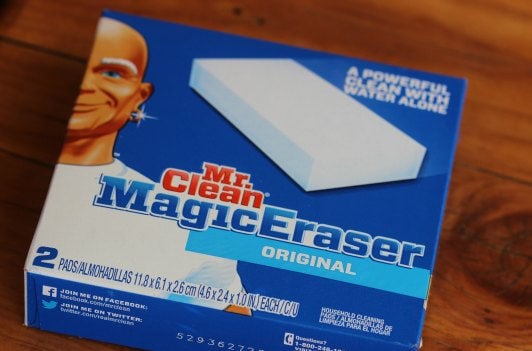 Magic eraser box.