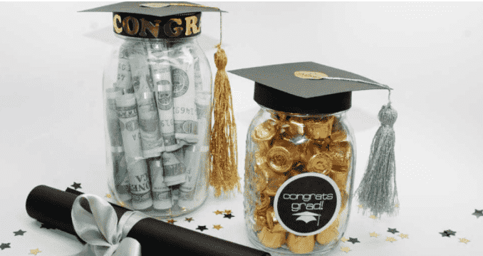 Graduation mason jar